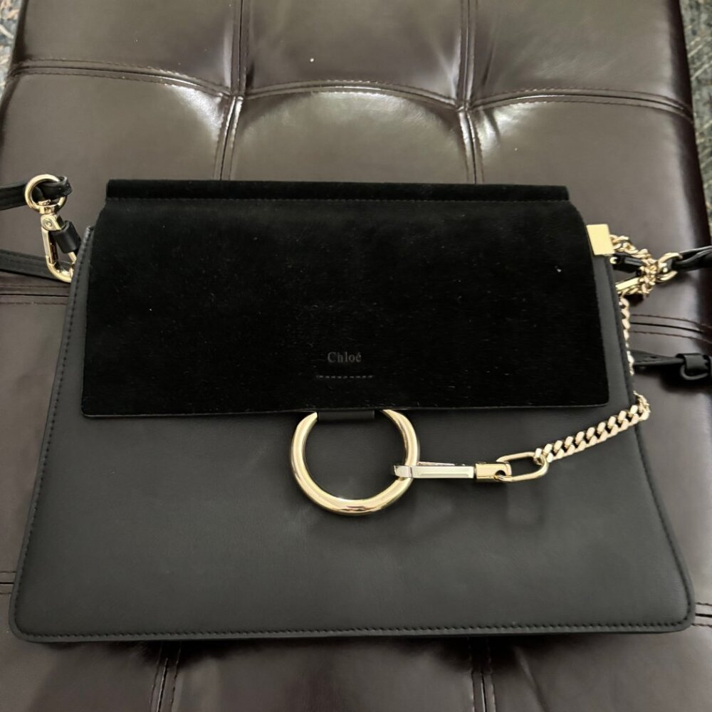 Chloe Black Medium Faye Bag